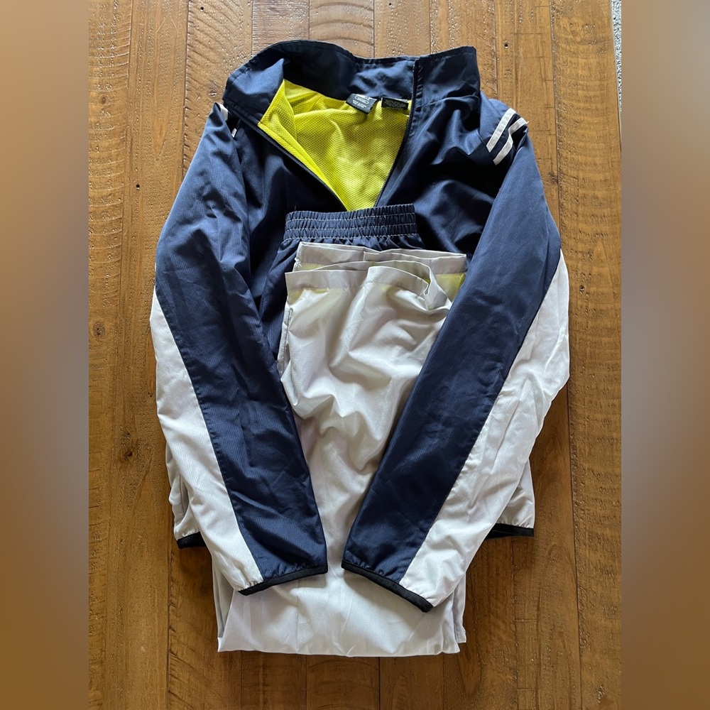 Youth Starter 2pc Warm up Size XXL Boys Blue/Gray Yellow Lining